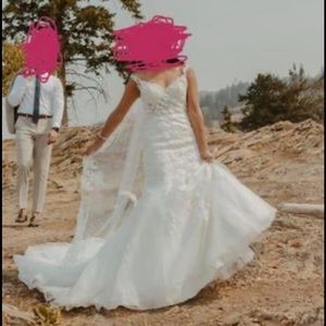 Wedding dress. Worn once. Bought at the Bridal gallery in Vancouver Canada.